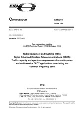Die Norm ETSI ETR 310-ed.1/Cor.1 15.10.1996 Ansicht