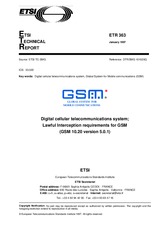 UNGÜLTIG ETSI ETR 363-ed.1 31.1.1997 Ansicht