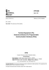 Die Norm ETSI ETR 368-ed.1 15.3.1997 Ansicht