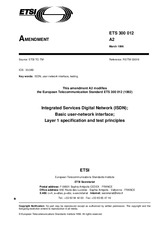 Die Norm ETSI ETS 3000122-ed.1/Amd.2 15.3.1996 Ansicht