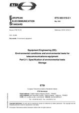 Die Norm ETSI ETS 300019-2-1-ed.1 15.5.1994 Ansicht