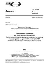 Die Norm ETSI ETS 300065-ed.1/Amd.1 30.9.1998 Ansicht