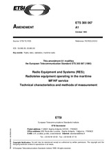 Die Norm ETSI ETS 300067-ed.1/Amd.1 31.10.1993 Ansicht