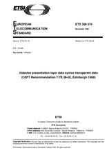 Die Norm ETSI ETS 300074-ed.1 30.11.1990 Ansicht