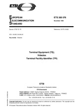 Die Norm ETSI ETS 300076-ed.1 30.11.1990 Ansicht