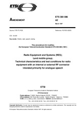 Die Norm ETSI ETS 3000862-ed.1/Amd.2 15.3.1997 Ansicht