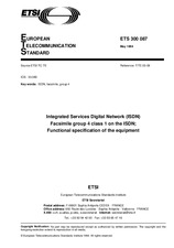 Die Norm ETSI ETS 300087-ed.1 1.5.1994 Ansicht