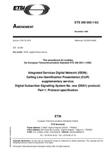 Die Norm ETSI ETS 300092-12-ed.1/Amd.2 15.11.1994 Ansicht