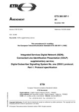 Die Norm ETSI ETS 300097-1-ed.1/Amd.1 15.11.1994 Ansicht