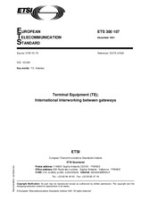 Die Norm ETSI ETS 300107-ed.1 31.12.1991 Ansicht