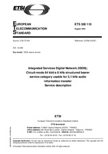 Die Norm ETSI ETS 300110-ed.1 27.8.1992 Ansicht
