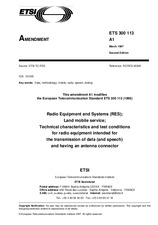 Die Norm ETSI ETS 300113-ed.2/Amd.1 15.3.1997 Ansicht