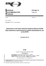 Die Norm ETSI ETS 300114-ed.1 31.10.1991 Ansicht