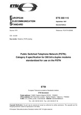 Die Norm ETSI ETS 300115-ed.2 30.9.1997 Ansicht