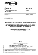 Die Norm ETSI ETS 300118-ed.1 30.6.1991 Ansicht