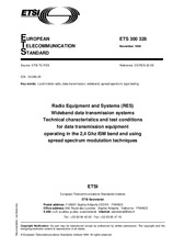Die Norm ETSI ETS 300328-ed.1 15.11.1994 Ansicht