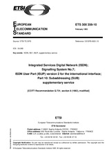 Die Norm ETSI ETS 300356-10-ed.1 21.2.1995 Ansicht