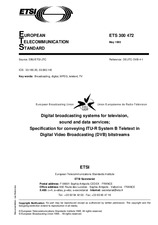 Die Norm ETSI ETS 300472-ed.1 19.12.1994 Ansicht