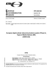 Die Norm ETSI ETS 300504-ed.2 6.10.1995 Ansicht