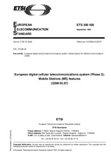 Die Norm ETSI ETS 300505-ed.1 30.9.1994 Ansicht