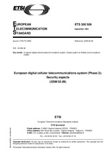 Die Norm ETSI ETS 300506-ed.1 12.9.1994 Ansicht