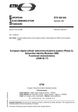 Die Norm ETSI ETS 300509-ed.1 12.9.1994 Ansicht