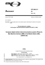 Die Norm ETSI ETS 300511-ed.1/Amd.1 6.4.1995 Ansicht