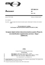Die Norm ETSI ETS 300514-ed.1/Amd.1 7.4.1995 Ansicht