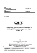 Die Norm ETSI ETS 300517-ed.2 28.5.1996 Ansicht