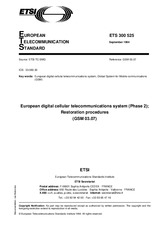 Die Norm ETSI ETS 300525-ed.1 12.9.1994 Ansicht