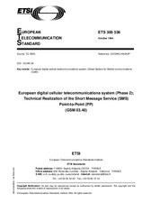 Die Norm ETSI ETS 300536-ed.1 30.10.1994 Ansicht