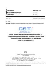 Die Norm ETSI ETS 300540-ed.3 30.6.1998 Ansicht