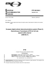 Die Norm ETSI ETS 300580-5-ed.1 12.9.1994 Ansicht