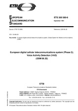 Die Norm ETSI ETS 300580-6-ed.1 12.9.1994 Ansicht