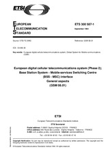 Die Norm ETSI ETS 300587-1-ed.1 12.9.1994 Ansicht