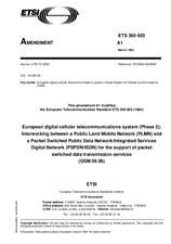 Die Norm ETSI ETS 300603-ed.1/Amd.1 7.4.1995 Ansicht