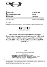 Die Norm ETSI ETS 300604-ed.4 30.5.1996 Ansicht