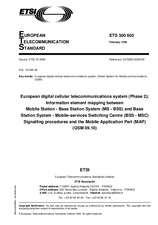Die Norm ETSI ETS 300605-ed.1 15.2.1995 Ansicht