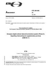 Die Norm ETSI ETS 300606-ed.1/Amd.1 15.7.1995 Ansicht