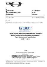 Die Norm ETSI ETS 300607-1-ed.4 30.5.1997 Ansicht
