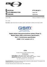 Die Norm ETSI ETS 300607-1-ed.8 31.8.1998 Ansicht