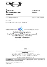 Die Norm ETSI ETS 300750-ed.1 15.3.1997 Ansicht