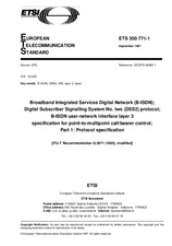 Die Norm ETSI ETS 300771-1-ed.1 15.9.1997 Ansicht