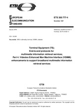 Die Norm ETSI ETS 300777-4-ed.1 15.11.1997 Ansicht