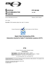 Die Norm ETSI ETS 300800-ed.1 31.7.1998 Ansicht