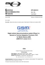 Die Norm ETSI ETS 300913-ed.4 31.3.1998 Ansicht