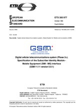 Die Norm ETSI ETS 300977-ed.4 30.10.1998 Ansicht