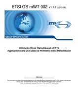 Die Norm ETSI GS mWT 002-V1.1.1 25.8.2015 Ansicht
