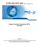 Die Norm ETSI GS NFV 001-V1.1.1 10.10.2013 Ansicht