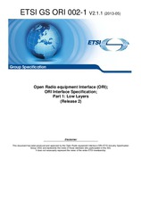 Ansicht ETSI GS ORI 002-1-V2.1.1 2.5.2013